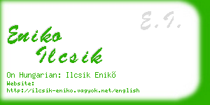 eniko ilcsik business card