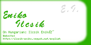 eniko ilcsik business card